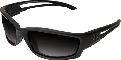 Edge Tactical Eyewear Tsbrg716 Blade Runner Matte Black With Polarized Gradient Smoke Lens 